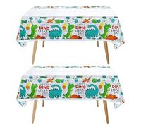 NXPWRC 2 Dinosaur Tablecloths, Cartoon Animal Tablecloths, Table Decorations, Party Decoration Tablecloths, Foldable Tablecloths