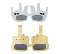 NXPWRC 2 Pieces Of Creative Finger Glasses, Party Glasses, Dance Props, Party Supplies, Funny Glasses, Clothing Accessories