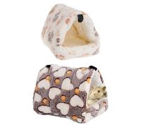 NXPWRC 2 Pieces Of Hamster Nest, Hamster House, Hamster Hideout, Warm Cave, Guinea Pig Cage, Small Pet Shelter Tent, Guinea Pig Hammock