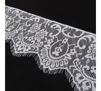 NXPWRC 2 Pieces Of Lace, Lace Ribbon Decoration, Hollow Lace Fabric, White Lace Decoration, Clothing Lace Accessories Decorative Ribbon