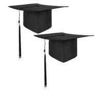 NXPWRC 2 Pieces Tassel Graduation Caps, Adjustable Graduation Caps, College Graduation Caps, Black Graduation Caps, Graduation Gifts