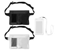 NXPWRC 3 Pieces Waterproof Mobile Phone Bag, Diving Mobile Phone Bag, Waterproof Mobile Phone Waist Bag, Mobile Phone Seal Bag, Touch Screen Waterproof Bag, Lanyard Mobile Phone Bag