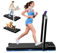 NXSCI Walking Pad with Handle Bar, 2.5HP Walking Pad Treadmill, 3 in 1 Portable Under Desk Treadmills for Home Small Space, Foldable Folding Home Treadmill with Remote Control, 320LBS Capacity