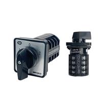 NXSUKKNGM LW8-10/4 Electrical Changeover Rotary Cam Switch 4 Pole 10A 380V 16 Terminal 3 Position Silver Contacts 10amp(01)