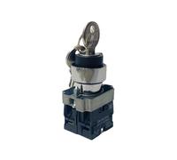 NXSUKKNGM XB2-BG33 BG23 BG35Rotary Key Metal Button Switch 3-Position self-Locking selector 2NO 1NO1NC 10A 22mm Installation selector(3 Position 1no1nc,5pcs)