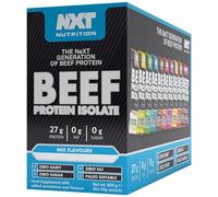 NXT Beef Protein Isolate 20 Sachets - Mixed Selection Box | Protein Powder High in Natural Amino Acids - Paleo, Keto Friendly - Dairy and Sugar Free - Muscle Recovery | 20 Flavours |