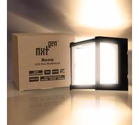 nxt gen Reno LED Box Bulkhead Lights 15W | Tri-Colour CCT 3000K-6500K | IP65 Water Resistant | Black Outdoor Wall Lights | Energy-Efficient 1450lm | Durable All-Weather Outdoor Lights