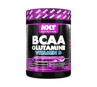 NXT Nutrition BCAA, Glutamine & Vitamin D | BCAAs Amino Acids with Vitamin D3 and L-Glutamine - for Recovery, Gut Health and Muscle Protein Synthesis | 360g - 30 Servings (Apple & Blackcurrant)