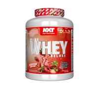 NXT Nutrition Pure Whey Deluxe 2.1kg | Whey Protein | Muscle Growth and Recovery | 70 Servings | 5g Glutamine | 5g BCAA | Strawberry Milkshake