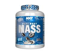 NXT Nutrition Pure Whey Mass - Cookies & Cream | 3.18kg | 30 Servings | 25g Protein + 70g Carbs | 400 kcal Mass Gainer | Easy Mix, Amazing Taste, Made in The UK