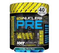NXT Nutrition TNT Nuclear Pre Workout - Pre Work Out Energy Drink| L-Citrulline, Beta Alanine, Caffeine for Pump, Endurance & Focus - 40 Servings Mixed Candy, Vegan (ICY Blue Razz)