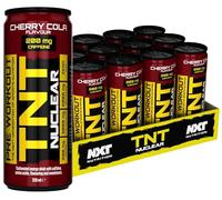 NXT Nutrition TNT Nuclear Pre-Workout Energy Drink, 12 x 330ml, Zero Sugar, 200mg Caffeine, Citrulline Malate, Beta-Alanine and Taurine (Cherry Cola)