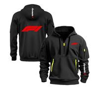 NXTBHDCW Men's Athletic Hoodie for F.1 Plain Coat Cozy Street Wear Printed Jacket Half Zip Sweatshirts Spring Autumn Outwear Tops Long Sleeve Hoody-HeiS||3x_l