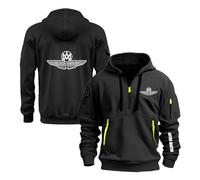 NXTBHDCW Men's with Pockets Hoodies For A.s.t.o.n M.a.r.ti.n Cozy Outwear Pullover Jackets Half Zip Sweatshirt Long Sleeve Tracksuit Hooded Coats Plain Tops Hoody-HeiS||x_l