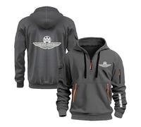 NXTBHDCW Men's with Pockets Hoodies For A.s.t.o.n M.a.r.ti.n Cozy Outwear Pullover Jackets Half Zip Sweatshirt Long Sleeve Tracksuit Hooded Coats Plain Tops Hoody-SHS||s