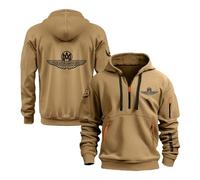 NXTBHDCW Men's with Pockets Hoodies For A.s.t.o.n M.a.r.ti.n Cozy Outwear Pullover Jackets Half Zip Sweatshirt Long Sleeve Tracksuit Hooded Coats Plain Tops Hoody-KQS||x_l