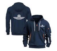 NXTBHDCW Men's with Pockets Hoodies For A.s.t.o.n M.a.r.ti.n Cozy Outwear Pullover Jackets Half Zip Sweatshirt Long Sleeve Tracksuit Hooded Coats Plain Tops Hoody-SLanS||xx_l