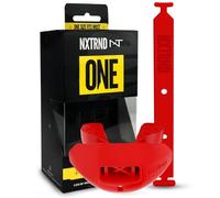 Nxtrnd One Football Mouth Guard, Breathable Mouthpiece, 2 Straps Included, Fits Adult & Youth (Red)
