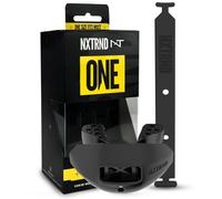 Nxtrnd One Football Mouth Guard, Mouth Guard Football, Football Mouthpiece, Football Mouth Guard Youth, Kids, & Adults, 2 Straps Included, Compatible with Braces (Black)