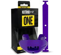 Nxtrnd One Football Mouth Guard, Strap Included, Fits Adult & Youth (Purple)