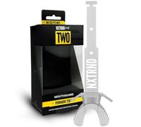 Nxtrnd Two Football Mouth Guard, Mouth Guard Football, Football Mouthpiece, Football Mouth Guard Youth, Compatible with Braces, Connected Strap (Transparent)