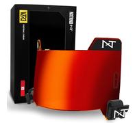 Nxtrnd VZR3 Football Visor, Curved Lens Technology, Fits Adult & Youth Football Helmets (Red)