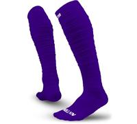 Nxtrnd XTD Scrunch Football Socks, Extra Long Padded Sport Socks for Men & Boys, Purple, Large