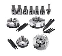 NXVASKEIP K01-50 Lathe Chuck 3 Jaw 4 M14*1 Connecting Rod K01-63 80 K02-50 63 80B Self-Centering Mini DIY Metal for Wood Tools Drill Chuck(K01-50)