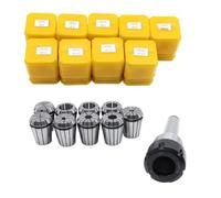 NXVASKEIP MT2 MT3 MT4 Morse tapper holder ER16/ER20/ER25/ER32 +9PCS Spring collet For CNC Milling Lathe tool cone morse Drill chuck(MTB3-ER25(9PCS))