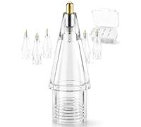 NXVX 6-Pack Gold Standard Stylus Tips (Translucent Grey) - Pro Series Replacement Nibs Compatible with Apple Pencil Pro/2nd Gen/1st Gen/USB-C, Native Pressure & Tilt, Paper-Like Screen Safe, Refill