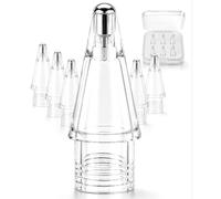 NXVX 6-Pack Round Tip Stylus Tips (Crystal Clear) - Pro Series Replacement Nibs Compatible with Apple Pencil Pro/2nd Gen/1st Gen/USB-C, Native Pressure & Tilt, Paper-Like Screen Safe, Refill Pack