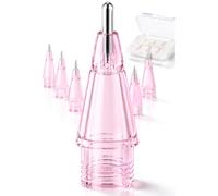 NXVX 6-Pack Silver 3.0 Stylus Tips (Translucent Pink) - Aesthetic Refill Pack Compatible with Apple Pencil Pro/2nd Gen/1st Gen/USB-C, Cute Kawaii Replacement Nibs, Pastel iPad Accessories Gift