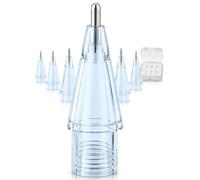 NXVX 6-Pack Silver 3.0 Stylus Tips (Translucent Sky Blue) - Aesthetic Refill Pack Compatible with Apple Pencil Pro/2nd Gen/1st Gen/USB-C, Cute Kawaii Replacement Nibs, Pastel iPad Accessories Gift