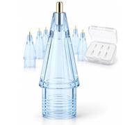 NXVX Replacement Tips for Apple Pencil, Gold Standard, 6-Pack, Sky Blue | Fine metal point for small notes and line work; use a light touch