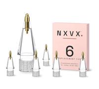 NXVX Spring Cushion Tips for Apple Pencil 6 Pack, Clear Shock Absorb Nibs | Six Clear-Body Spring Tips - Watch the 0.4mm Suspension Work While Writing Lands Softer, All Generations Fit