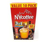 NY Coffee 3in1 Coffee Sachets 140g (10 Pack) - Box of 10 (Total 100 Sachets)