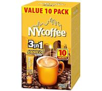 NY Coffee 3in1 Vanilla Coffee Sachets 140g (10 Sachets) - Box of 10 (Total 100 Sachets)