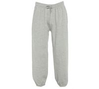 NY Deluxe Edition Boys Girls Unisex Cuffed Waist Track Jogging Bottom Trouser Oversized 90s Baggy style Trouser UK 7-13 Years (Grey, 7/8)