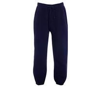 NY Deluxe Edition Boys Girls Unisex Cuffed Waist Track Jogging Bottom Trouser Oversized 90s Baggy style Trouser UK 7-13 Years (Navy, 13)