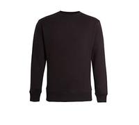 NY Deluxe Edition Men's Plain Sweatshirt Fleece Round Neck Jumper Casual Leisure Top Size S to 5XL (Black, X-Large)