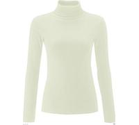 NY Deluxe Edition Women Plus Size Ribbed Stretch Polo Turtle Neck Top Jumper UK Sizes 16, 18, 20 (White, 16)