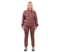NY Deluxe Edition Womens Boy Friend Lounge wear Tracksuits Oversized Casual Hoodies & Jogger (UK, Alpha, L, XL, Regular, Regular, Brown)