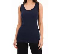 NY Deluxe Edition Womens Ladies Plus Size Plain Ribbed 100% Cotton Vest Top Summer Casual Loungewear Top UK Size 16-28 (UK, Numeric, 26, Plus, Regular, Navy)