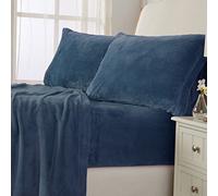 NY Loft Ultra Soft Micro Fleece Sheets Set | Twin, Infinity Blue | 3 Piece Set | 100% Polyester Micro Fleece | Deep Pocket Fitted Sheets | Machine Washable