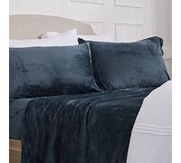 NY Loft Ultra Soft Micro Fleece Sheets Set with Extra Deep Pockets | Extra Soft Velvet Fleece Sheet Set | Super Plush Polar Fleece | Velvet Plush Cozy Warmth | Tribeca Collection (Full, Carbon Grey)