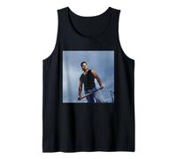 NY Mets Baseball Catcher Mike Piazza MLB by Michael Grecco Tank Top