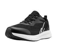 NY Threads Men's Running Shoes Comfortable and Lightweight Casual Sneakers, Black/White, 6.5 UK