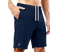 NY Threads Men's Sports Shorts Quick Dry Lightweight Shorts with Pockets, Small, Navy