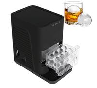 NYANS Spherical Ice Machine - Countertop Ice Maker with Auto Self-Cleaning Function, Produces 42 Crystal Clear Ice Balls Daily for Home or Bar Black