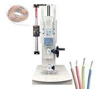 NYANS Tensile Testing Machine,10-2000N Digital Tensile Pressure Tester with 5 Probes, 270mm Stroke, Hand Crank Vertical Tensile Test Bench for Textiles withRuler-100N